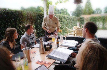 gezellig diner buiten